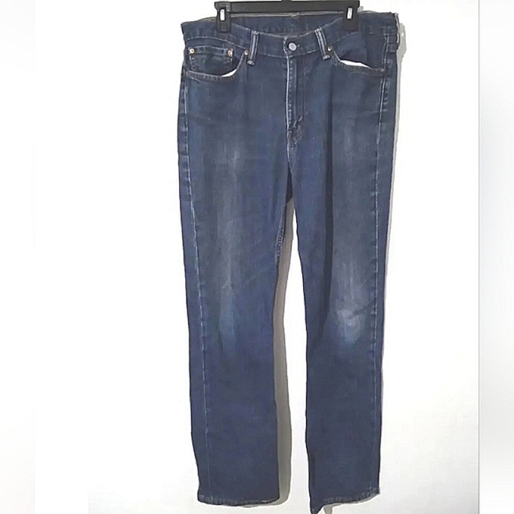 Levi's Mens 514 Regular Fit Denim Jeans Size 36x34 Mild Washed Blue Casual Jeans
